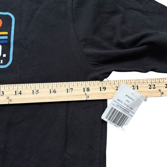 Hurley Surf Co. Black Short Sleeve Crew Neck Wave Chest Graphic Men's Medium NEW - Picture 3 of 5